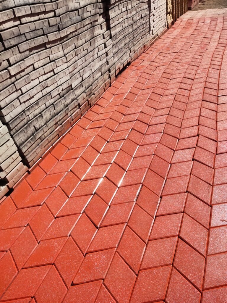v shape paver block